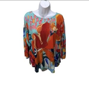 Ali Miles Artsy Tunic Top PXL  XLP #2500